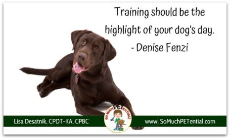 Denise fenzi dog clearance training