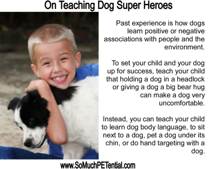 My Dog's Super Hero is a Cincinnati bite prevention and dog training class for kids by Lisa Desatnik