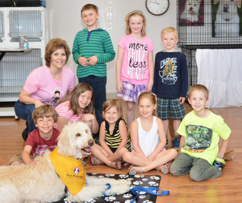 Cincinnati My Dog's Super Hero kids class by dog trainer Lisa Desatnik