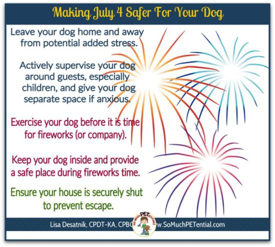 July 4 safety tips for dogs